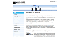 Desktop Screenshot of klemmer-international.com