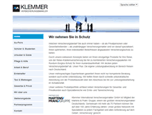 Tablet Screenshot of klemmer-international.com